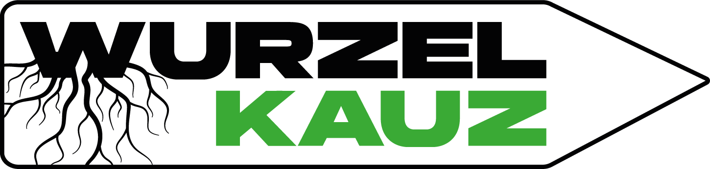Wurzelkauz Logo fuer weisse Hinterguende